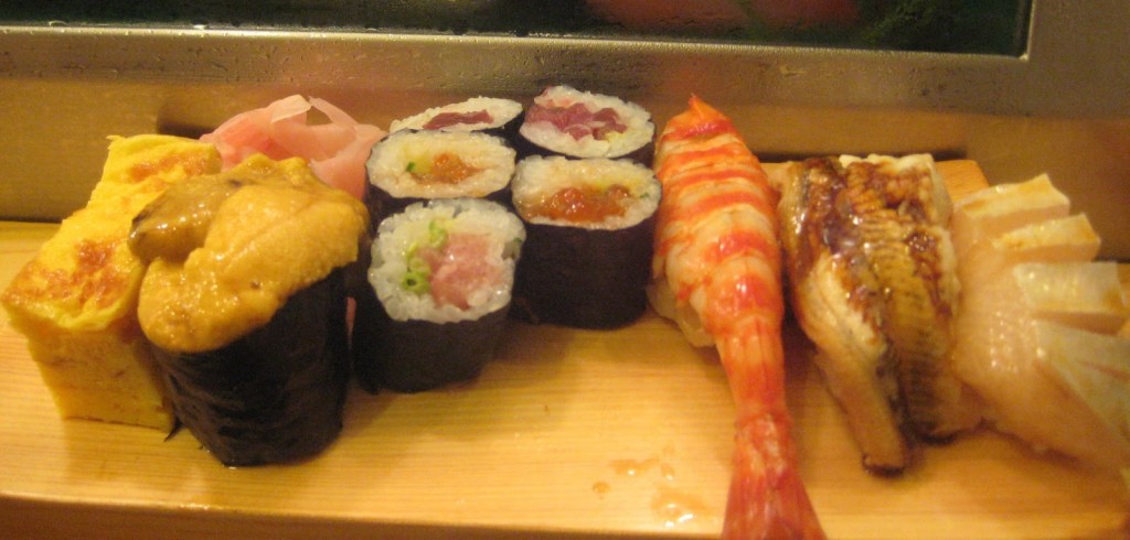 Got out of bed at 4am for super, super fresh sashimi. Best meal in my life - Tsujiki Fish Market, Tokyo. Copyright XiaoZhi Lim 2009.